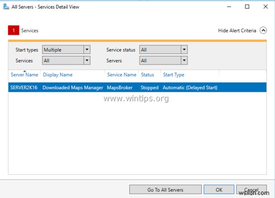 FIX: Downloaded Maps Manager (Maps Broker) Service error in Server 2016.