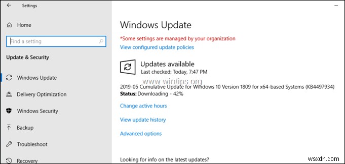FIX: Windows 10 Update 1903 failed to install (Solved)