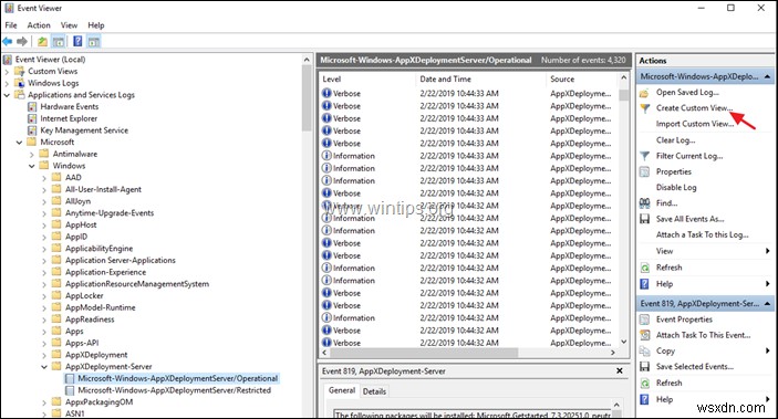 How to View Deployment Operation Failed Logs from PowerShell & Event Viewer.