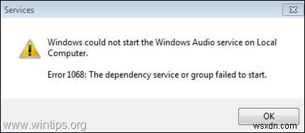 FIX: No Sound on Windows 10. Audio Service Cannot Start 1068 (Solved).
