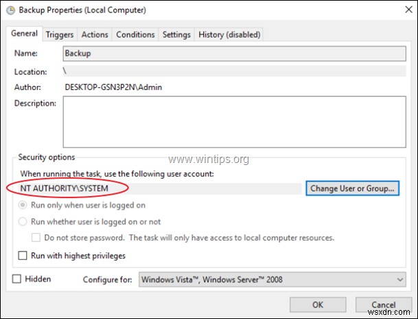 How to Run a Scheduled Task in Background or in Foreground.