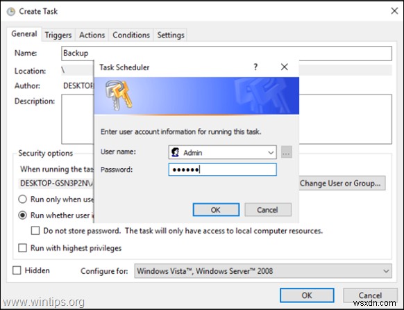 How to Run a Scheduled Task in Background or in Foreground.