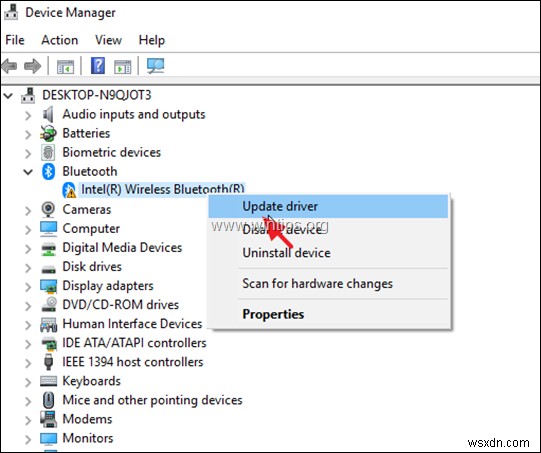 FIX: Intel Wireless Bluetooth Cannot Start Code 10 – STATUS DEVICE POWER FAILURE.