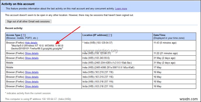 How to View GMAIL Login History and your Google Account Activity on the WEB.
