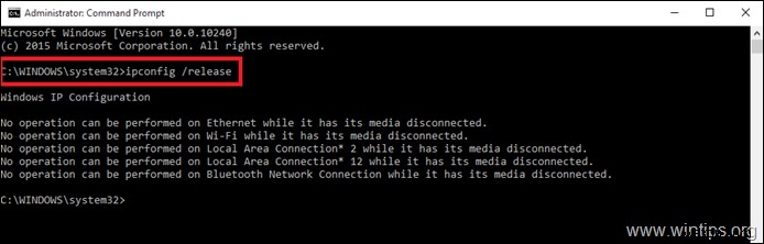 FIX: WiFi doesnt have a valid IP configuration