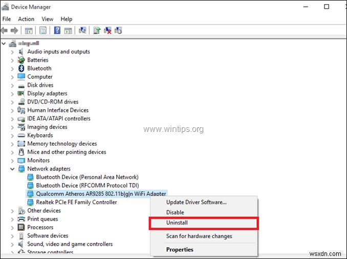 FIX: WiFi doesnt have a valid IP configuration