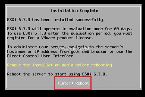 How to Install vSphere ESXi 6.7 on a Bare Metal Server.