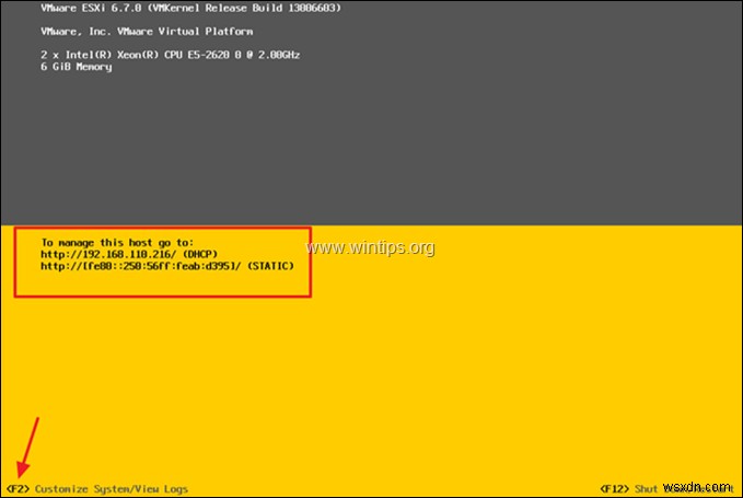 How to Install vSphere ESXi 6.7 on a Bare Metal Server.