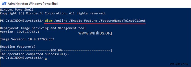 How to Enable Telnet Client in Windows 10.