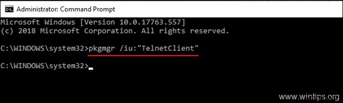 How to Enable Telnet Client in Windows 10.