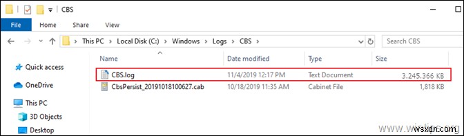 FIX: CBS.LOG causes High Disk Usage in Windows 10 (Solved)