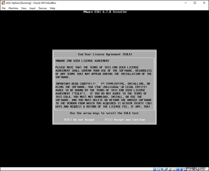 How to Install VMware ESXi on VirtualBox.