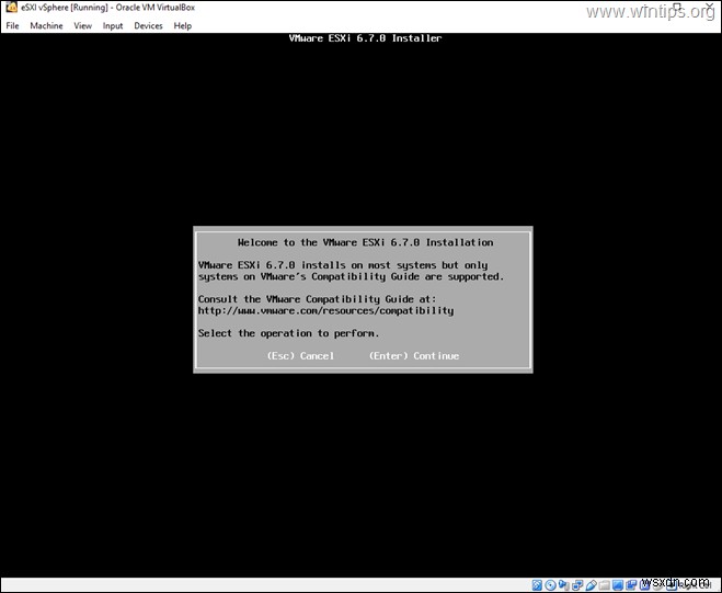 How to Install VMware ESXi on VirtualBox.