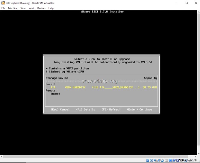 How to Install VMware ESXi on VirtualBox.