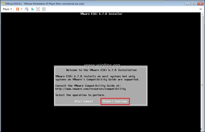 How to Install vSphere ESXi 6.7 on VMware Workstation 15.