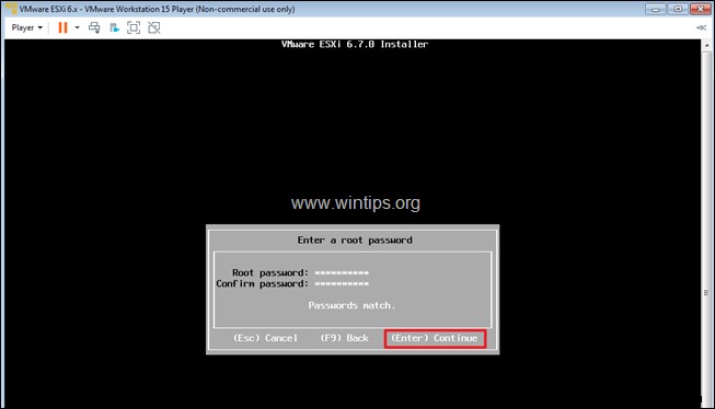 How to Install vSphere ESXi 6.7 on VMware Workstation 15.