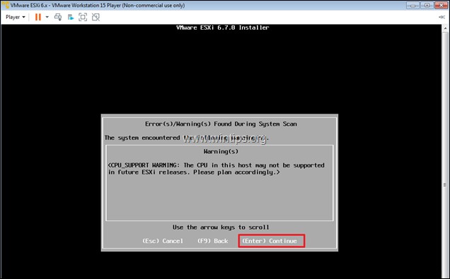 How to Install vSphere ESXi 6.7 on VMware Workstation 15.
