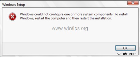 FIX: Windows could not configure one or more system components in Windows 10 Update (Solved).