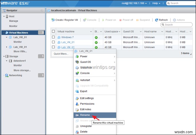 How to Clone a Virtual Machine on vSphere Hypervisor ESXi 6.7.