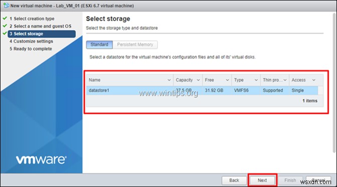 How to Create a Virtual Machine on vSphere Hypervisor ESXi 6.7