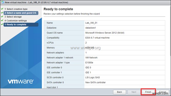 How to Create a Virtual Machine on vSphere Hypervisor ESXi 6.7