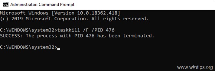 FIX: Unable to stop service. The operation could not be completed.