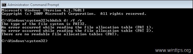 FIX: There are no readable file allocation tables in CHKDSK command (Solved)