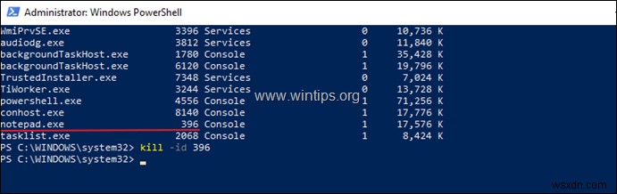 How to Stop a Running Service or a Program from Command Prompt or PowerShell.