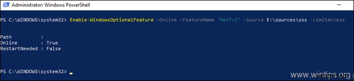 FIX: NET Framework 3.5 0xc004000d Install Error on Server 2016. (Solved)