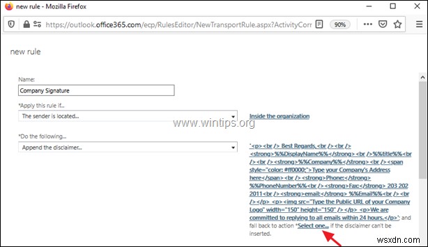 How to Setup a Company-Wide Email Signature in Office 365 Exchange Online.
