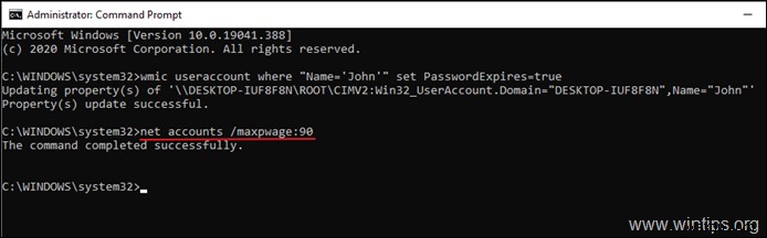 How to Set Password Expiration Date on Windows 10 & Server 2016/2012 Standalone Servers.