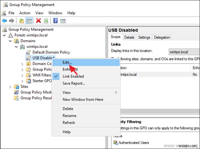 How to Block USB Storage Devices on a Domain 2016/2012 with Group Policy.