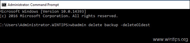How to Delete Windows Server Backups on Server 2016/2012.