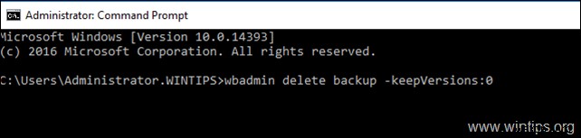 How to Delete Windows Server Backups on Server 2016/2012.