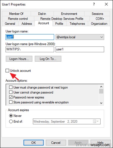 FIX: The referenced account is currently locked out and may not be logged on to. (Solved)