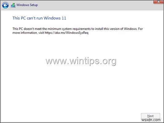 How to Install Windows 11 from USB on TPM v1.2 devices.