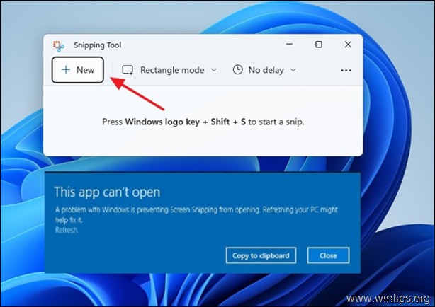 FIX: Snipping Tool error This app cant open in Windows 11 (Solved)