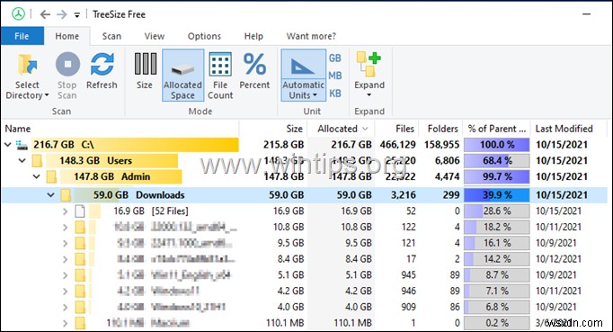 How to Find the Largest Files on Windows 10 easily?