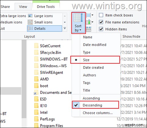 How to Find the Largest Files on Windows 10 easily?