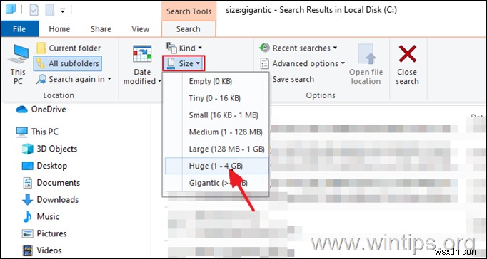 How to Find the Largest Files on Windows 10 easily?