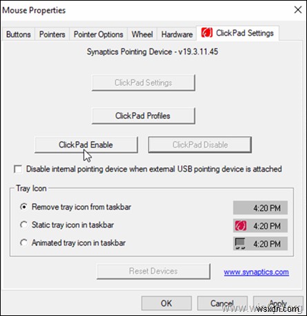 FIX: TouchPad Settings Missing in Windows 10.
