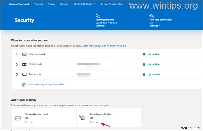 How to Setup Outlook.com with 2-step Verification in Outlook for Desktop app.