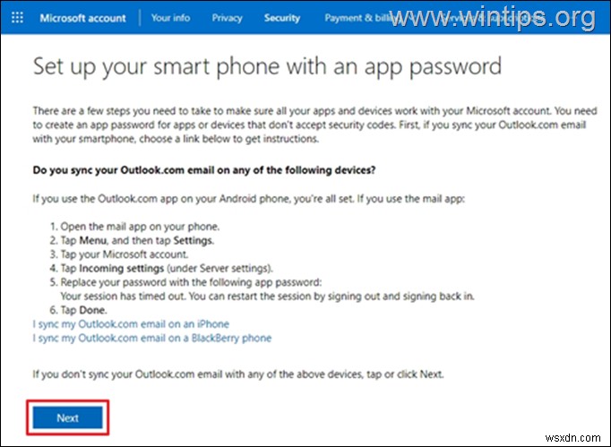 How to Setup Outlook.com with 2-step Verification in Outlook for Desktop app.