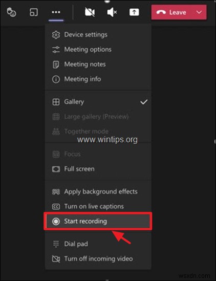 How to Record Teams Meetings.