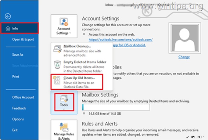 FIX: Outlook Mailbox is Full – Cannot Receive Mail. (Solved)