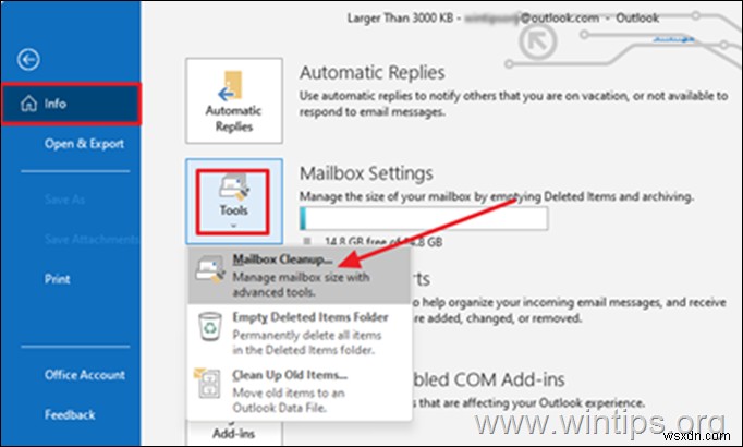 FIX: Outlook Mailbox is Full – Cannot Receive Mail. (Solved)