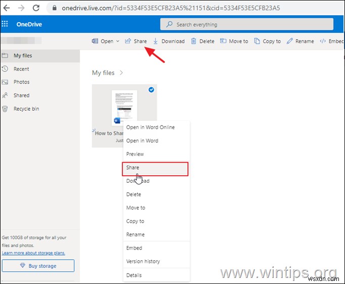 How to Share OneDrive Files with Others.