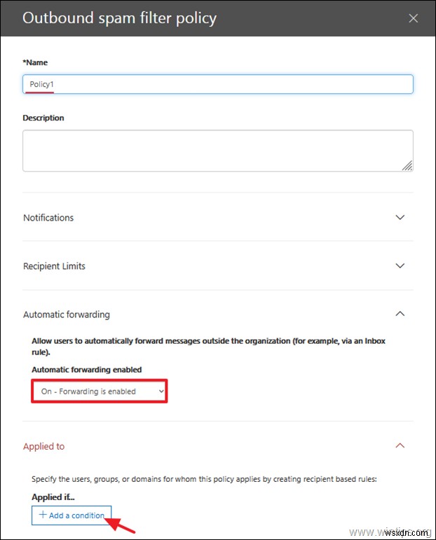FIX: Your organization does not allow external forwarding in Office 365. (Solved)