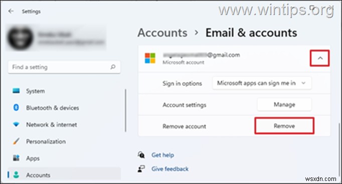 FIX: Cannot Remove Microsoft Account because REMOVE button missing in Windows 10/11.