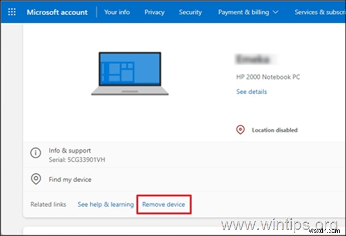 FIX: Cannot Remove Microsoft Account because REMOVE button missing in Windows 10/11.